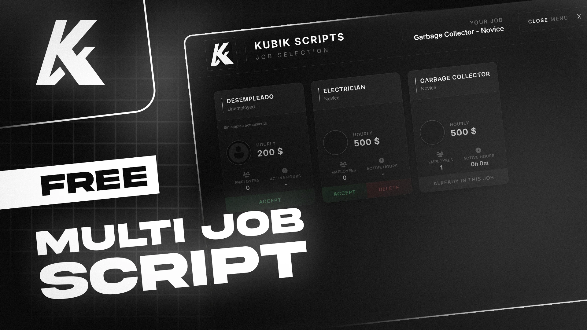 Kubik MultiJob System | Kubik Scripts